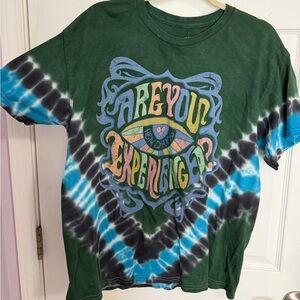 Green Tie-Dye Graphic Tee